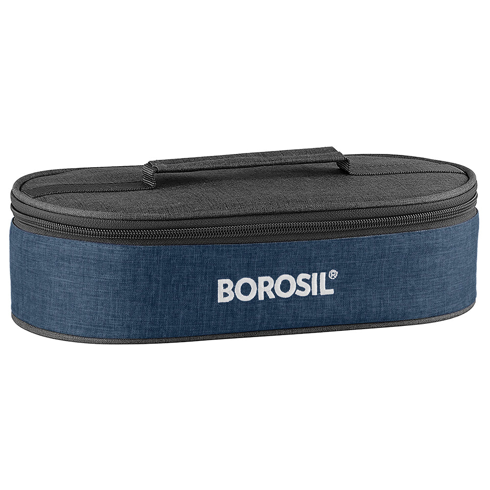 Borosil Elite Flat Lunch Bag, Round