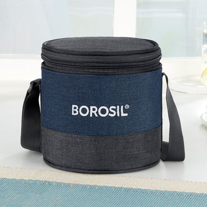 Borosil Elite Tall Lunch Bag, Round For Set of 2 - (400 ml)