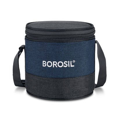 Borosil Elite Tall Lunch Bag, Round For Set of 2 - (400 ml)