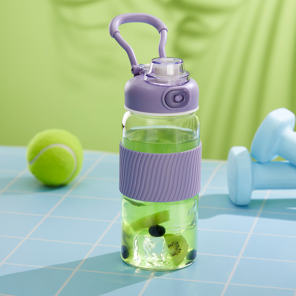 Poppy Glass Bottle, Purple