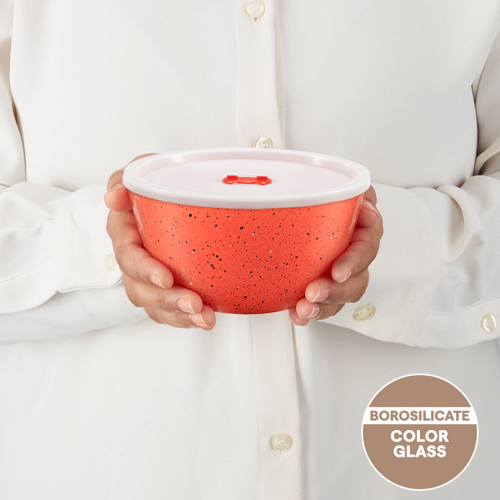 Colors Kube Pink Bowl with Lid