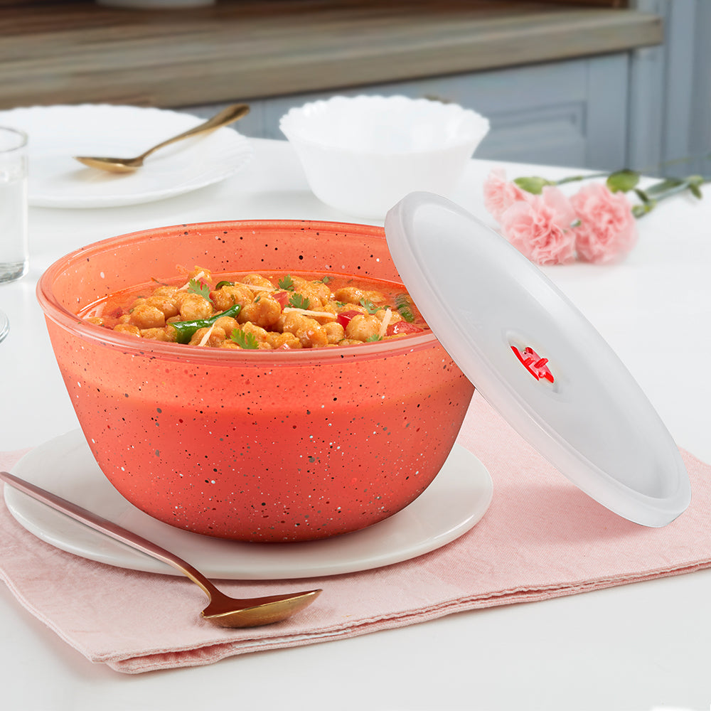 Colors Kube Pink Bowl with Lid