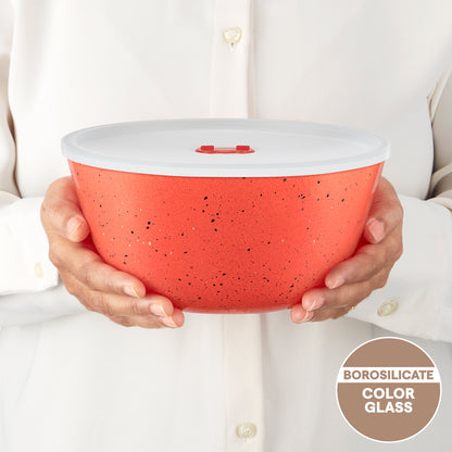 Colors Kube Pink Bowl with Lid
