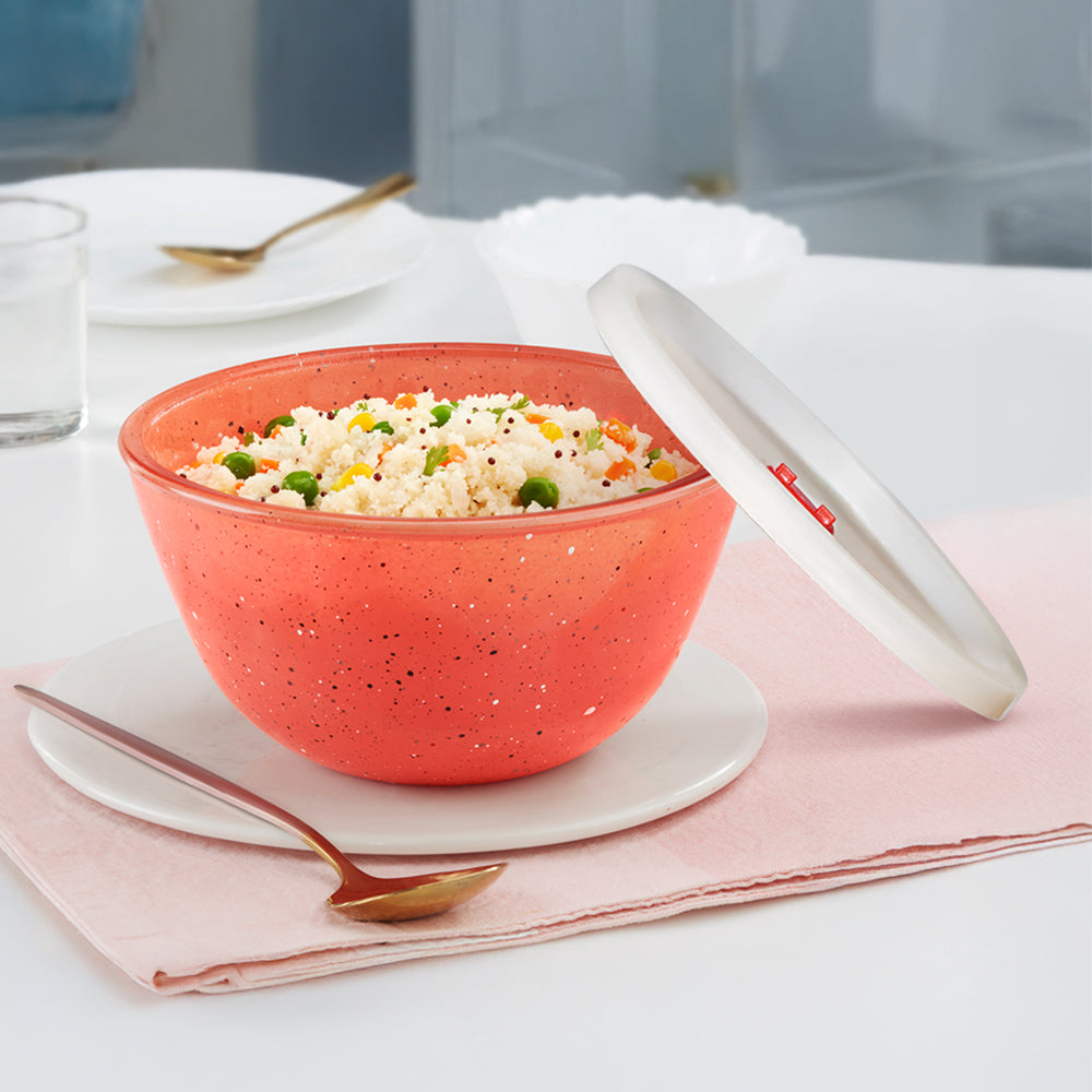 Colors Kube Pink Bowl with Lid