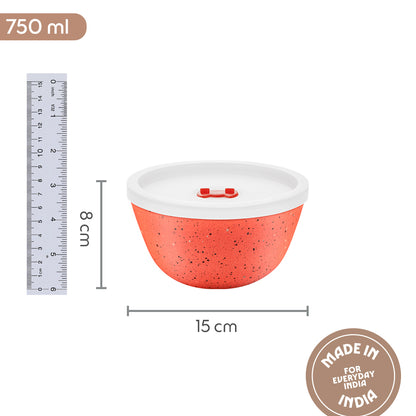 Colors Kube Pink Bowl with Lid