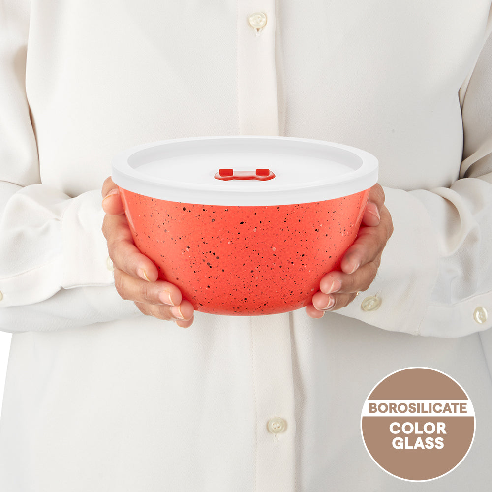 Colors Kube Pink Bowl with Lid