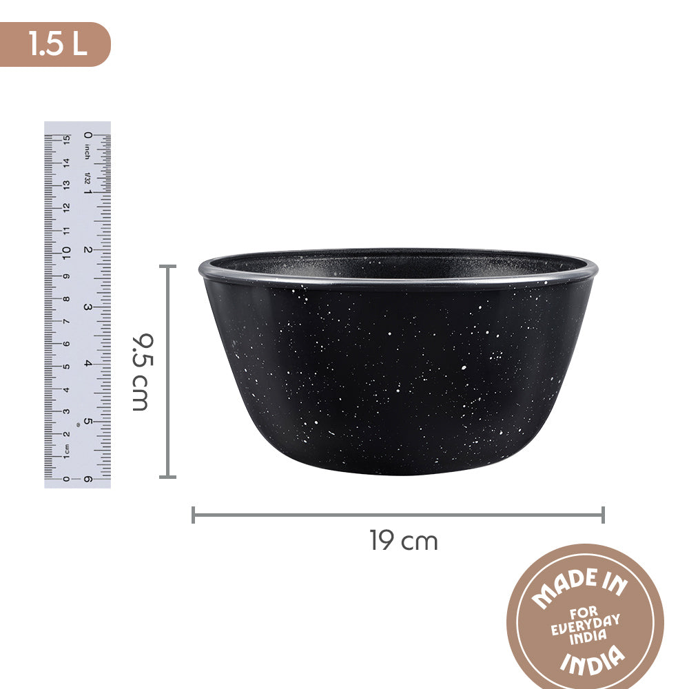 Colors Pebble Black Bowl 1.5L