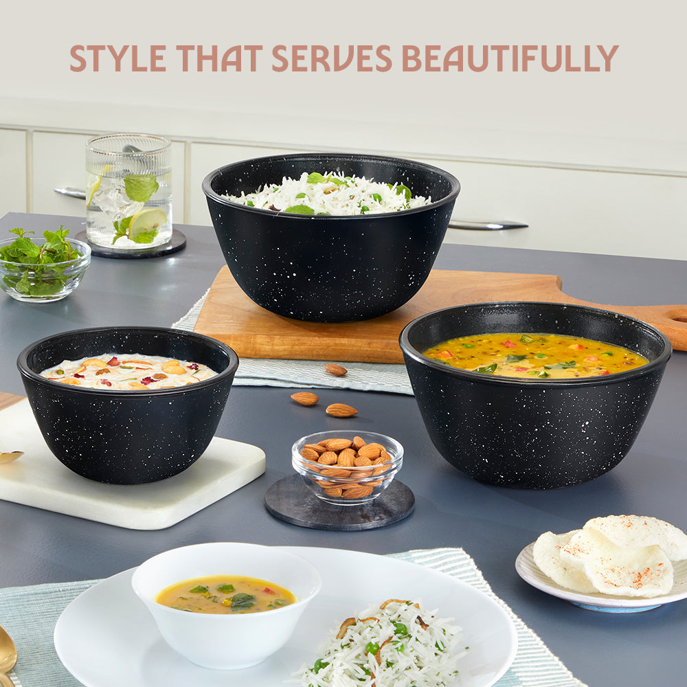 Colors Pebble Black Bowl 1.5L
