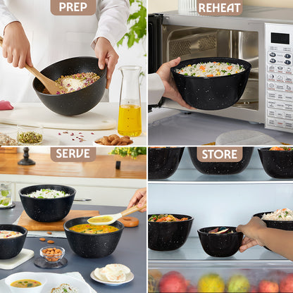 Colors Pebble Black Bowl 1.5L