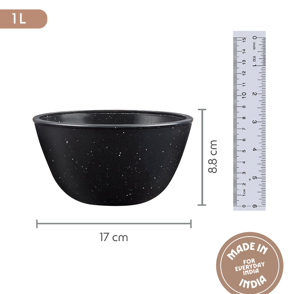 Colors Pebble Black Bowl 1L