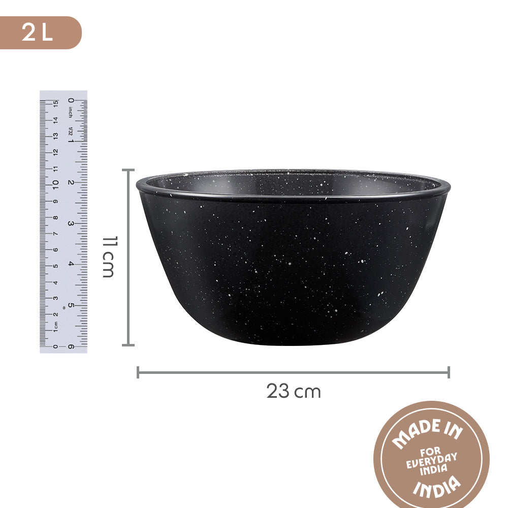 Colors Pebble Black Bowl 2L