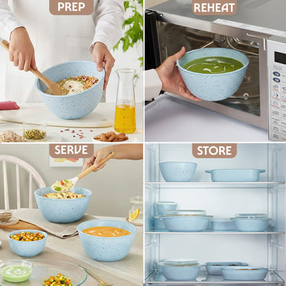 Colors Kube Blue Bowl