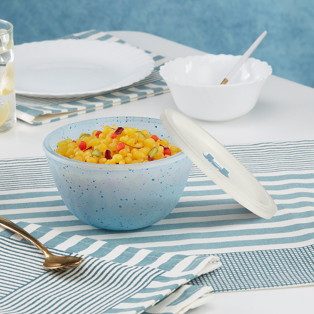 Colors Blue Bowl with Lid