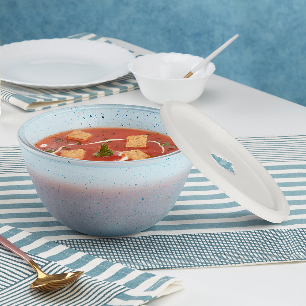 Colors Blue Bowl with Lid