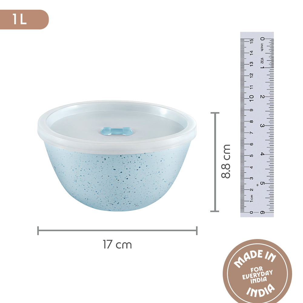 Colors Blue Bowl with Lid