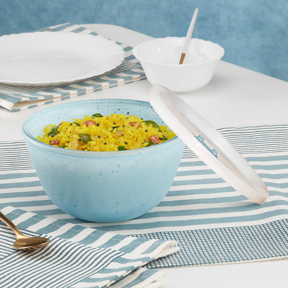 Colors Blue Bowl with Lid