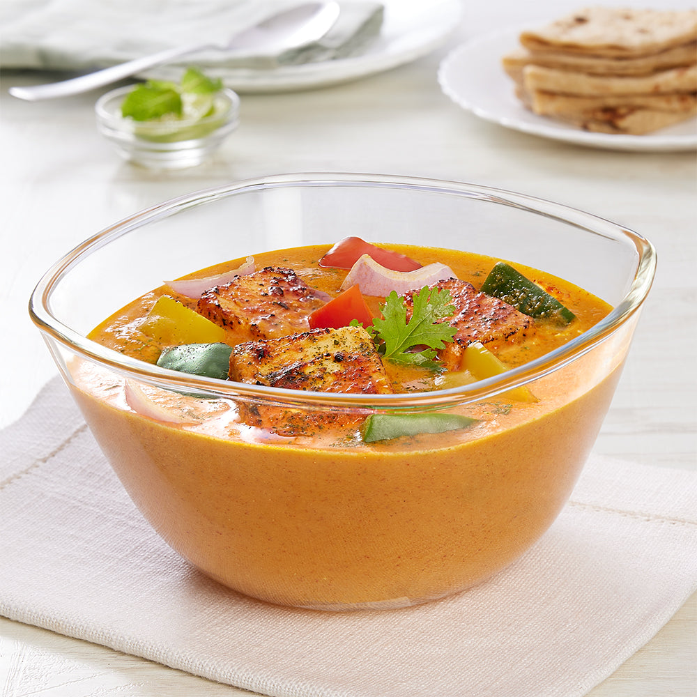 Borosil Square Mixing & Serving Bowl, 1.1L