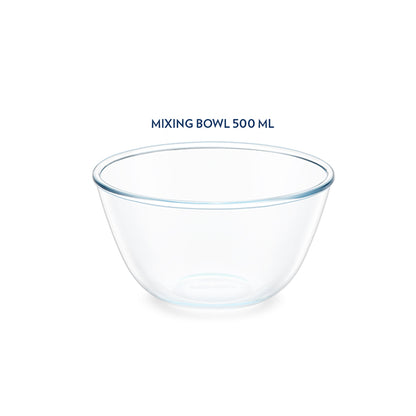 Borosil Mixing Bowl White Lid, Set of 2, 750 ml 750 ml x 2