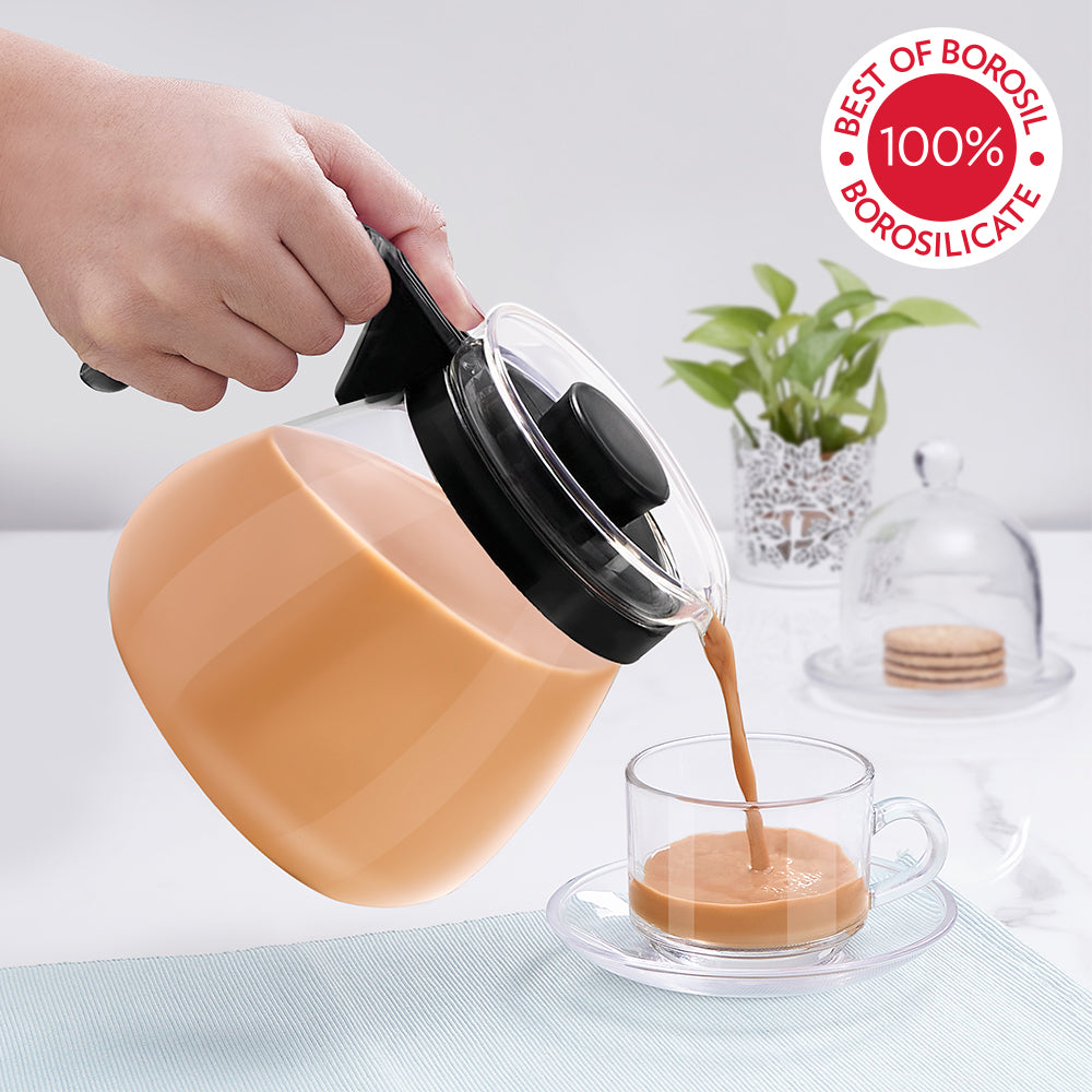 Borosil Carafe w In Lid Strainer, 1 L