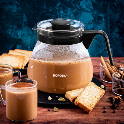 Borosil Carafe w In Lid Strainer, 1 L