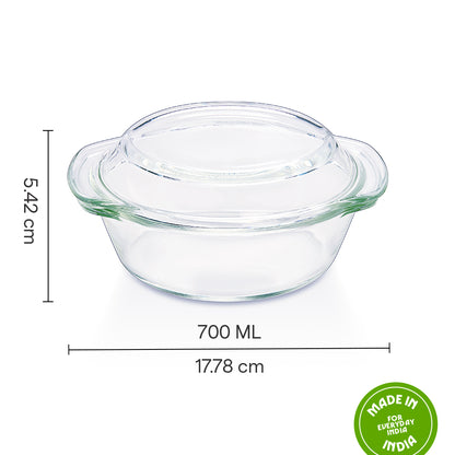 Borosil Round Casserole w Lid