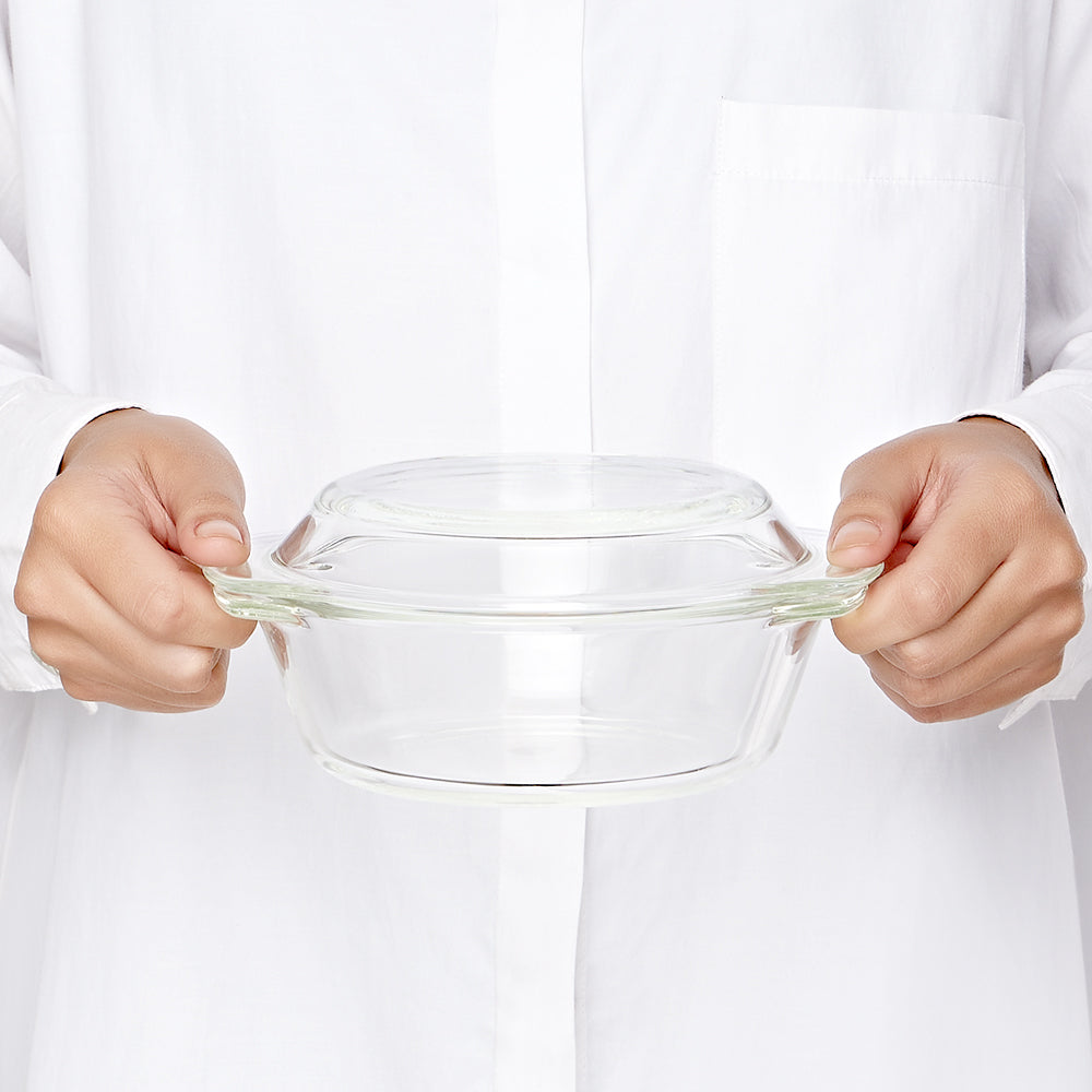 Borosil Round Casserole w Lid