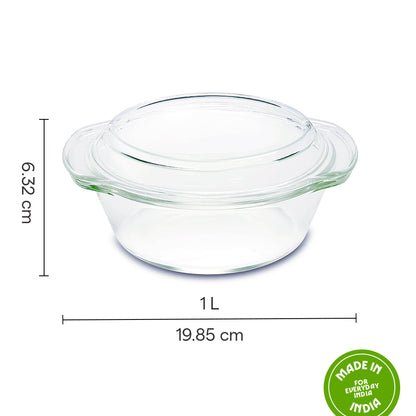 Borosil Round Casserole w Lid