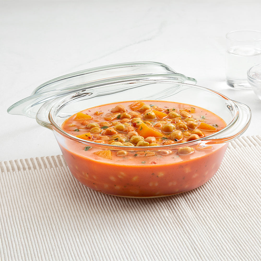 Borosil Round Casserole w Lid