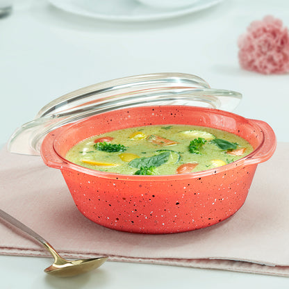 Colors Kube Pink Casserole with Lid 700 ml