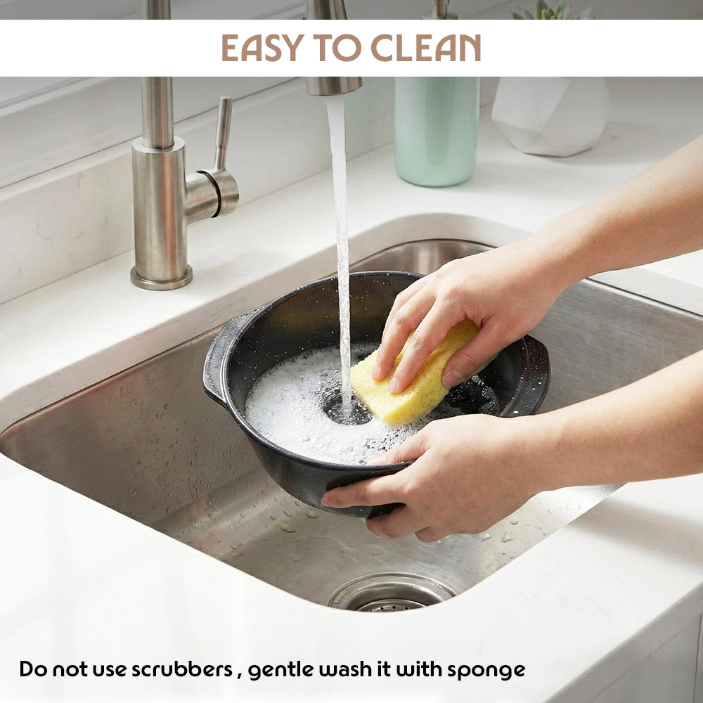 Colors Pebble Black Casserole with Lid