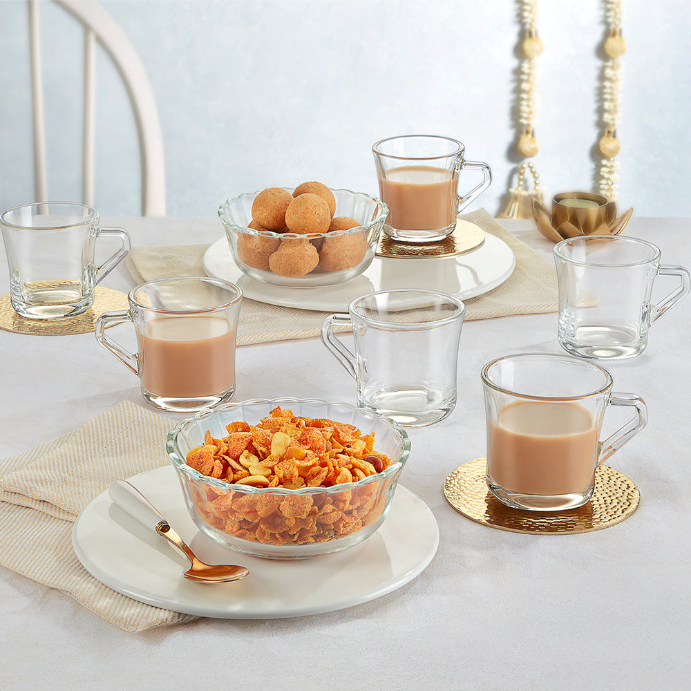Glass Snack Set