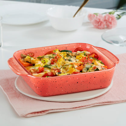 Colors Kube Pink Deep Rectangle Dish 1.5L