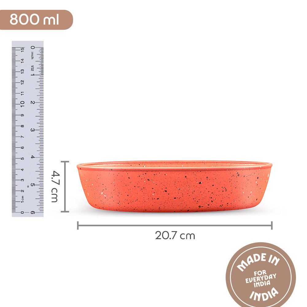 Colors Kube Pink Oval Baking Dish