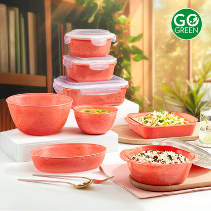 Colors Kube Pink Square Dish with Handle