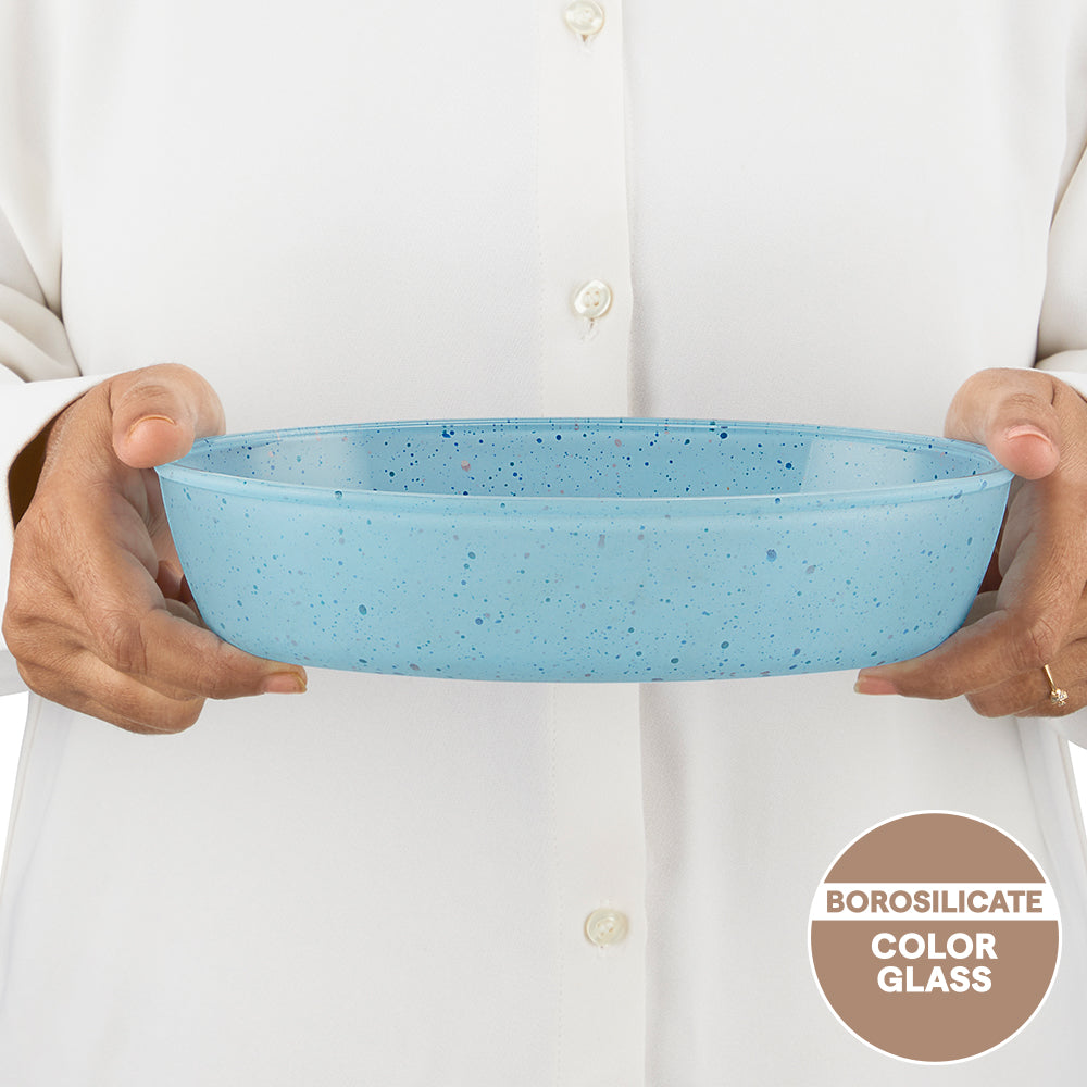 Colors Blue Oval Baking Dish