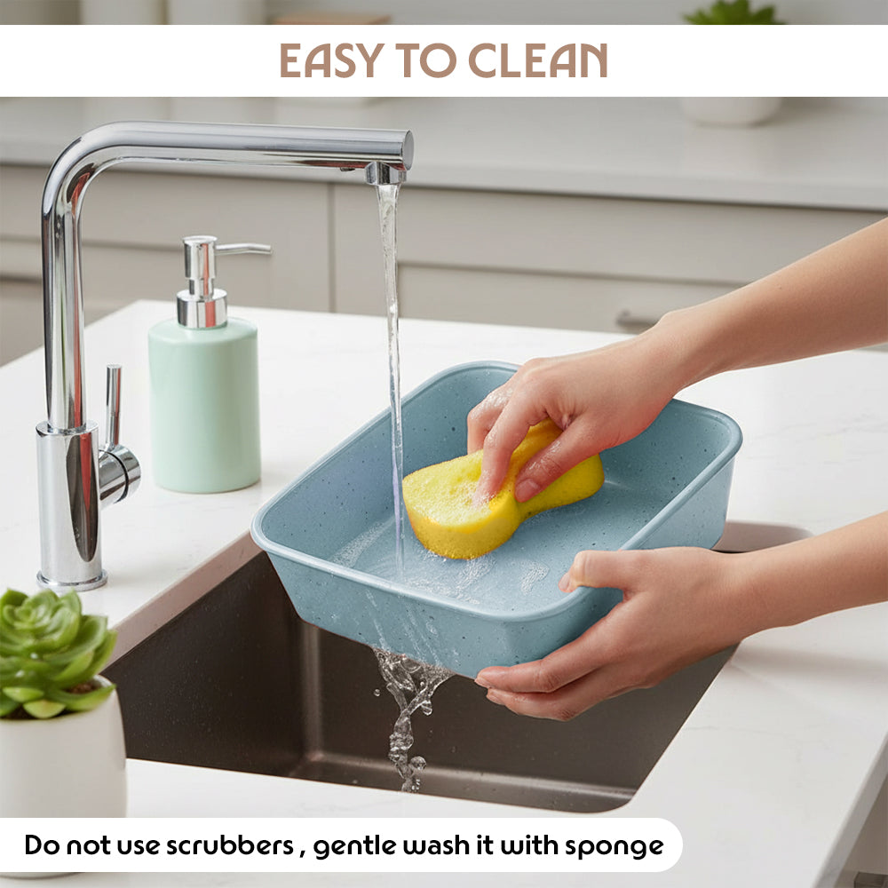 Colors Kube Blue Square Dish with Lid