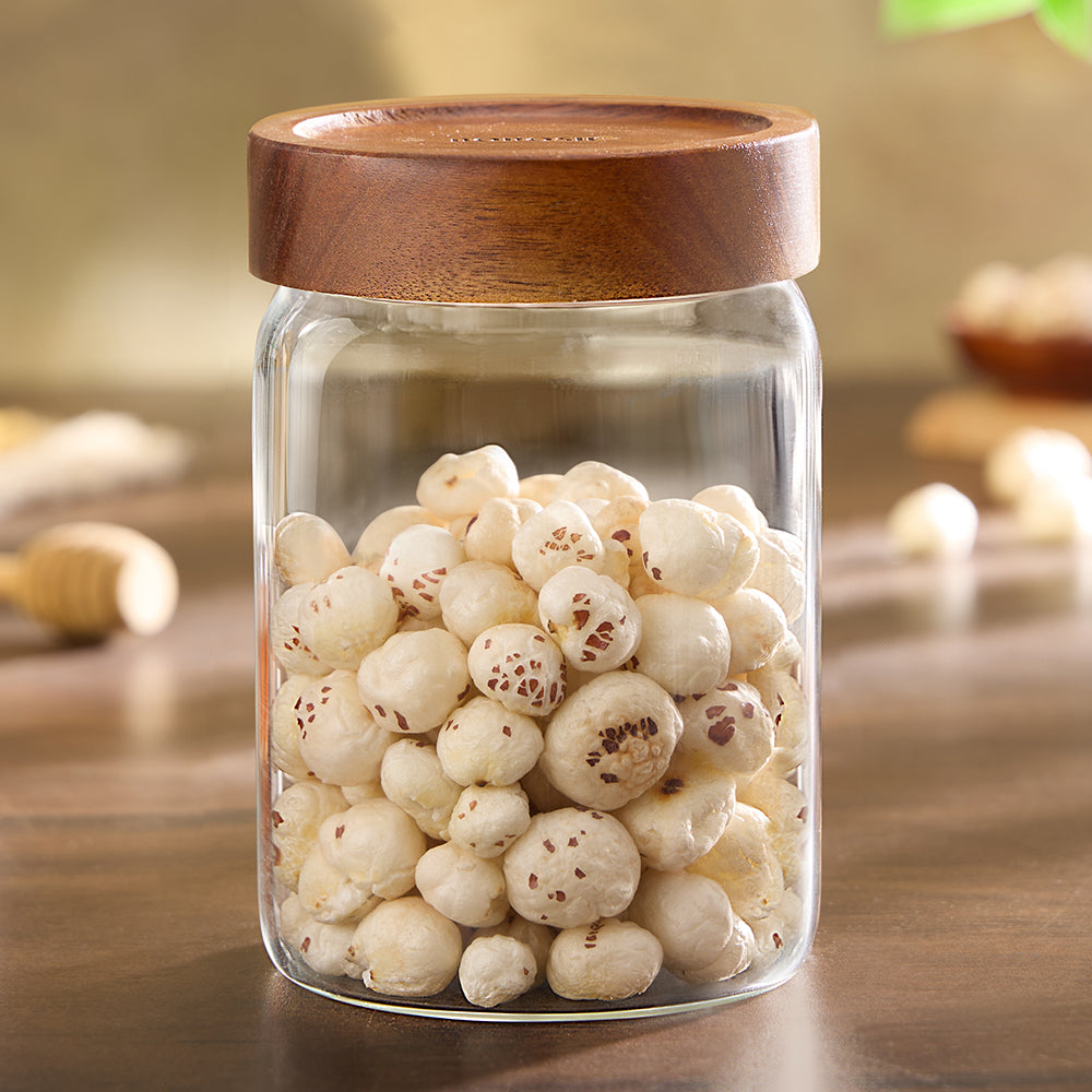 Tallwood Glass Jar with Acacia Lid