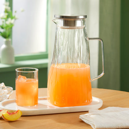 Auk Clear Glass Jug with SS Lid