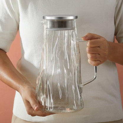 Auk Clear Glass Jug with SS Lid