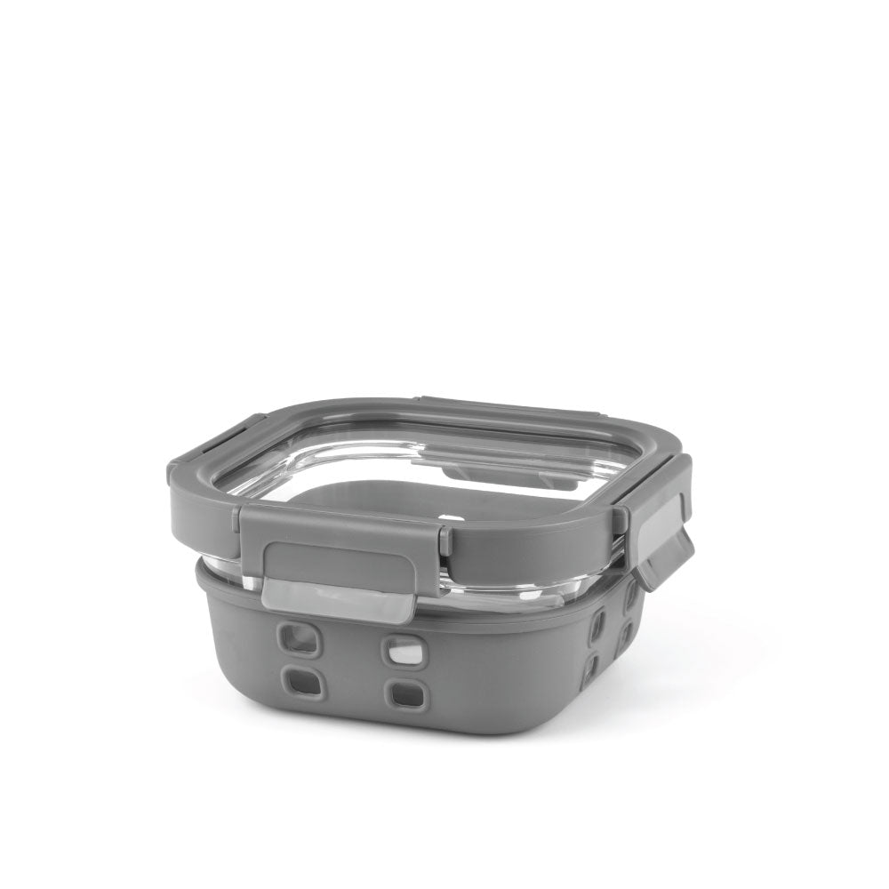 Borosil Klip n Store Plus Square Glass Container, 520 ml 520 ml