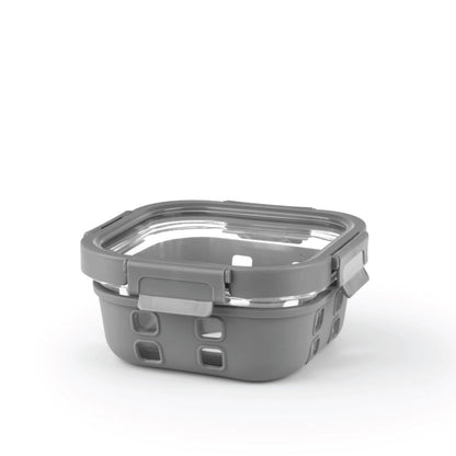 Borosil Klip n Store Plus Square Glass Container, 800 ml 800 ml