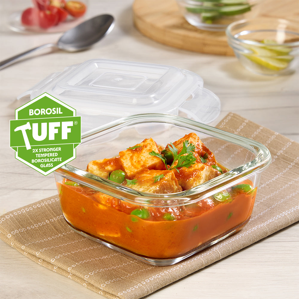 Tuff-Glass Klip n Store, Square Container India