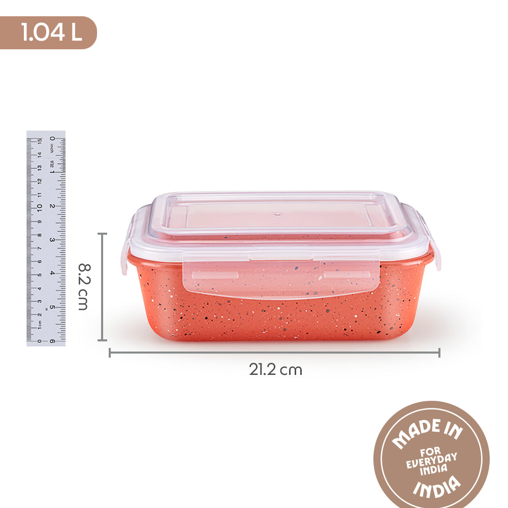 Colors Kube Pink Rectangle Klip N Store 1.04L