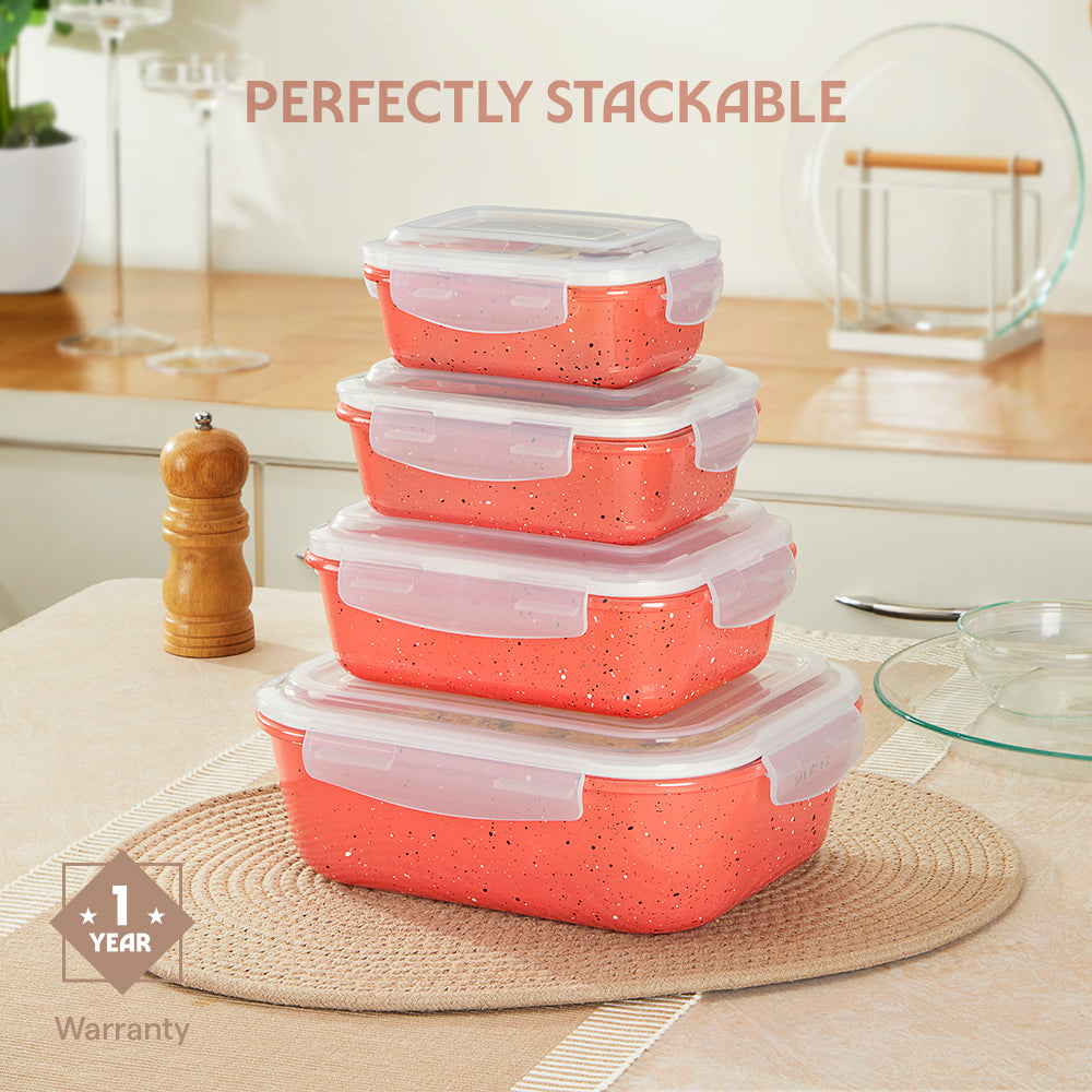 Colors Kube Pink Rectangle Klip N Store 1.04L