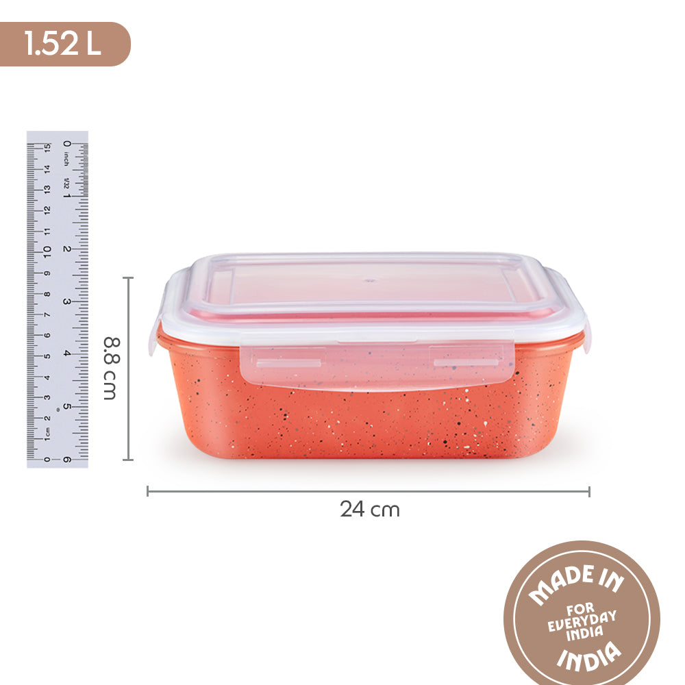 Colors Kube Pink Rectangle Klip N Store 1.52L