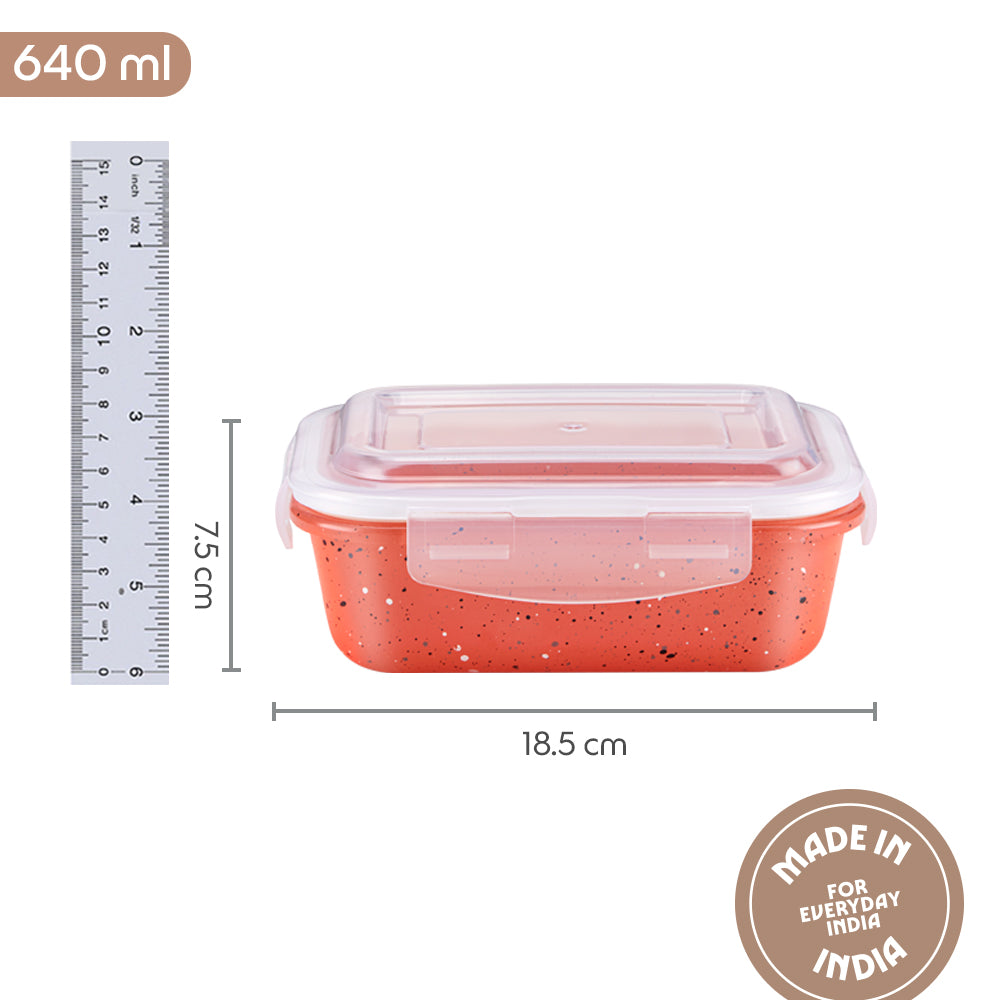 Colors Kube Pink Rectangle Klip N Store 640 ml