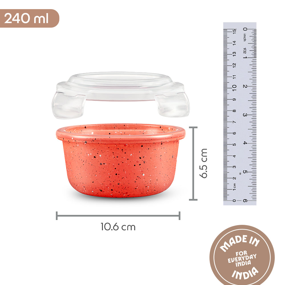 Colors Kube Pink Round Klip N Store 240 ml