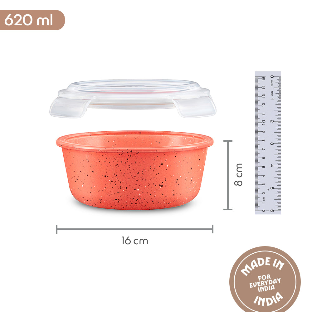 Colors Kube Pink Round Klip N Store 620 ml