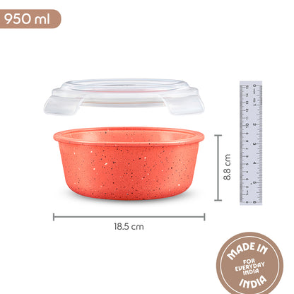 Colors Kube Pink Round Klip N Store 950 ml