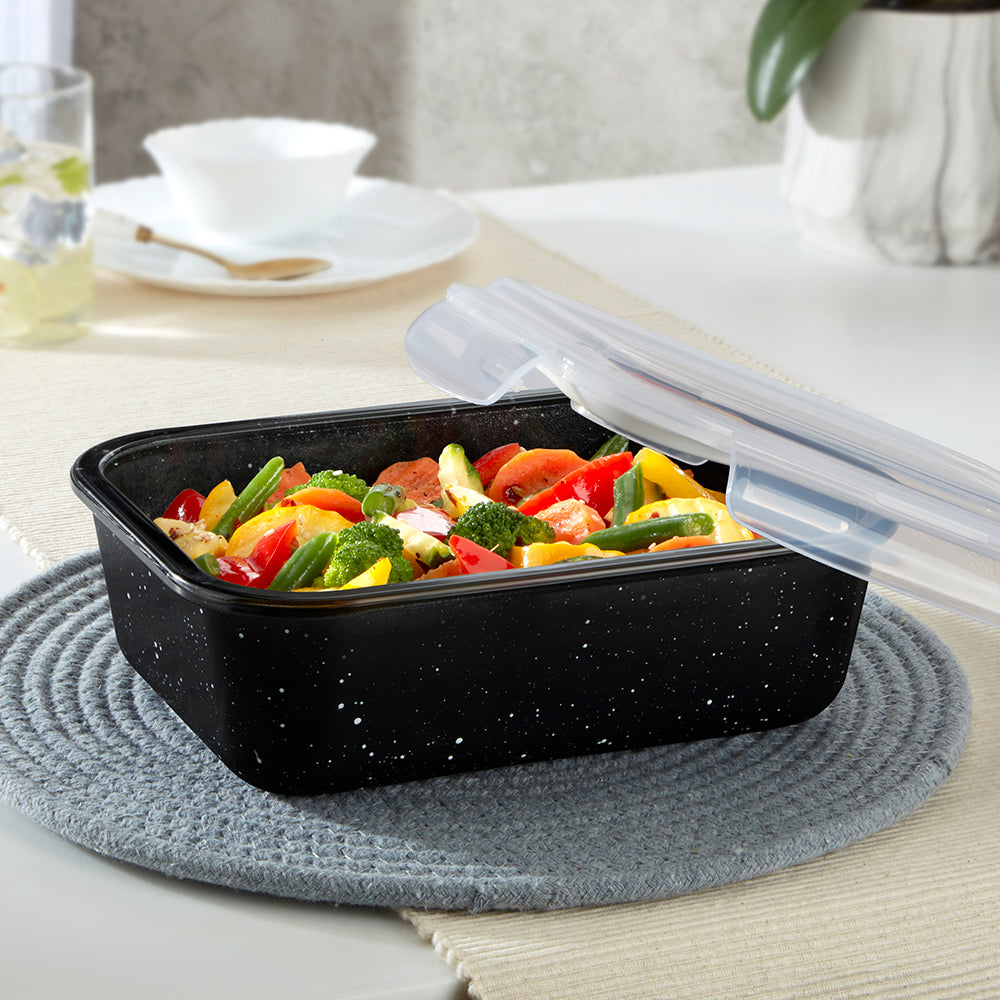 Colors Pebble Black Rectangle Klip N Store 1.52L